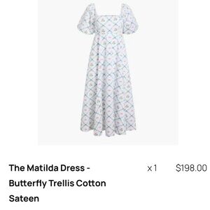 White Floral Cotton Dress